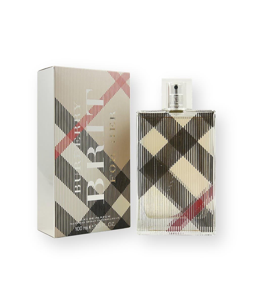 Burberry Brit fragrance bottle, front view