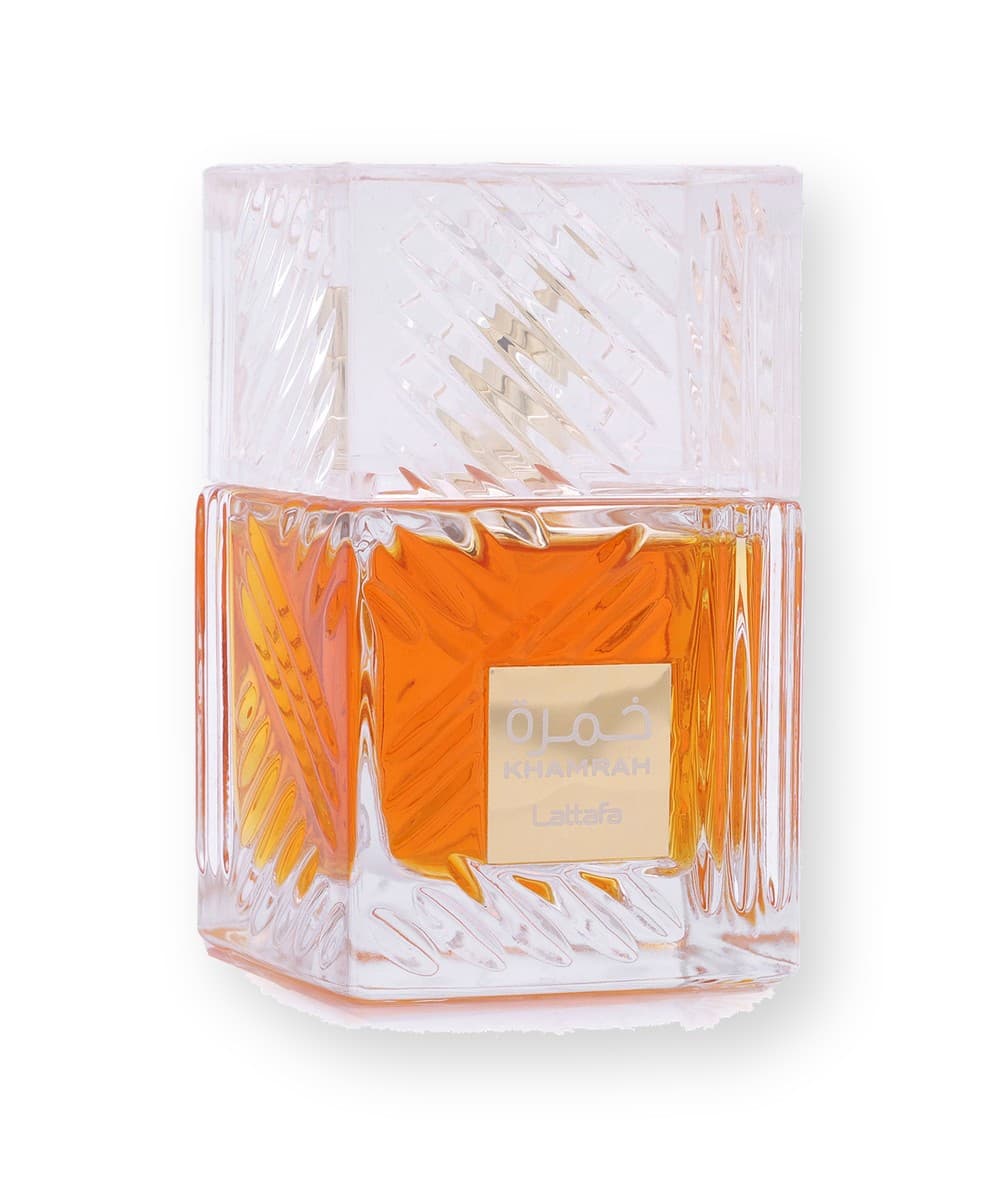 Lattafa Khamrah fragrance bottle