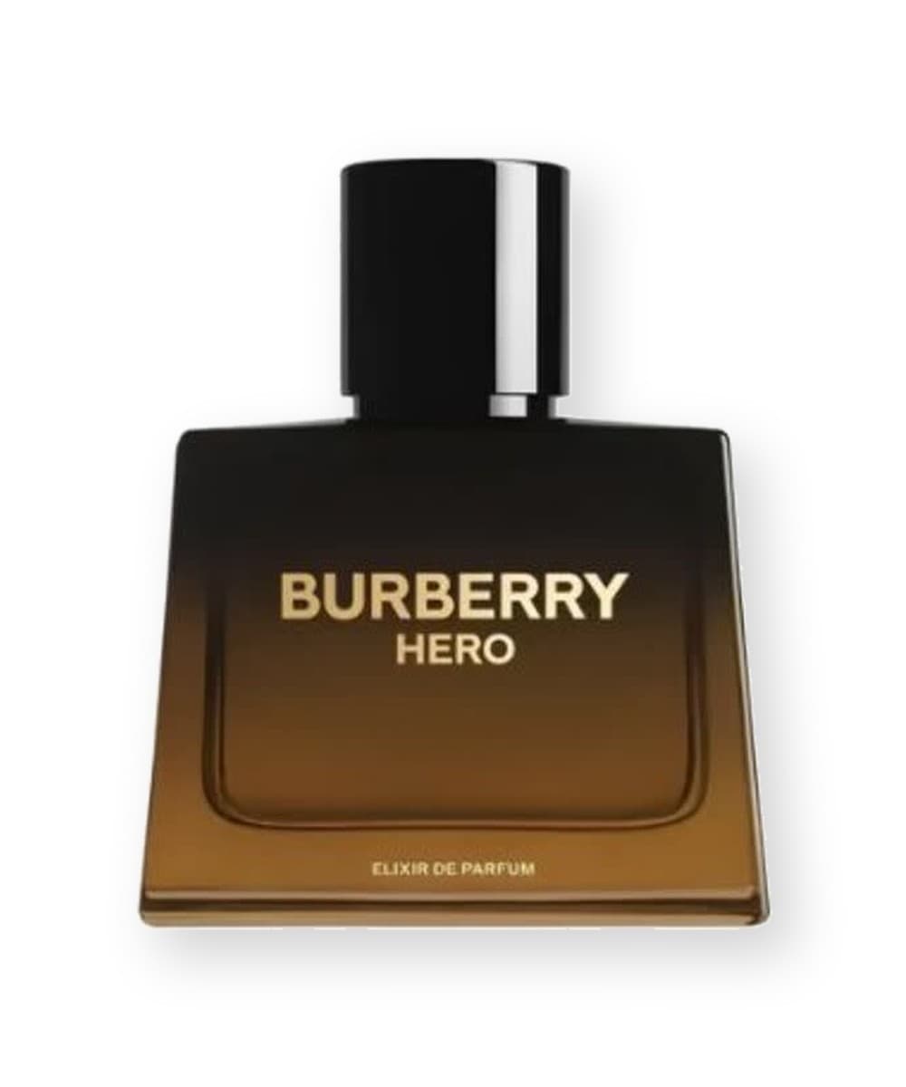 Burberry Hero Elixir fragrance bottle, front view