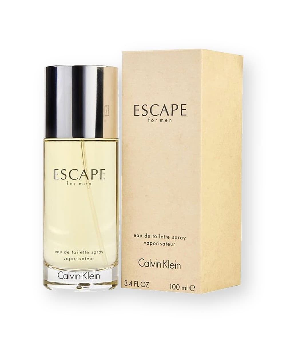 Calvin Klein Escape fragrance bottle, front view
