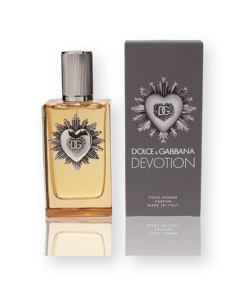 Dolce & Gabbana Devotion Pour Homme fragrance bottle, front view