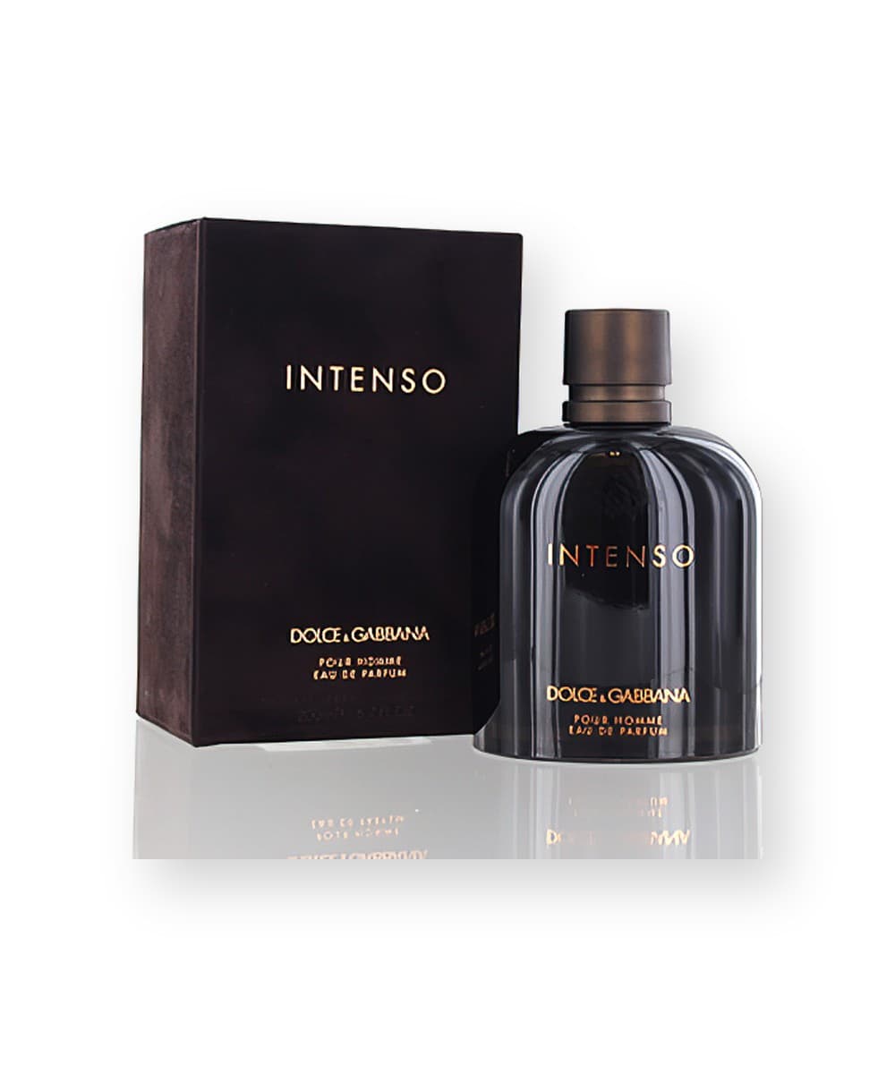 Dolce & Gabbana Intenso fragrance bottle, front view