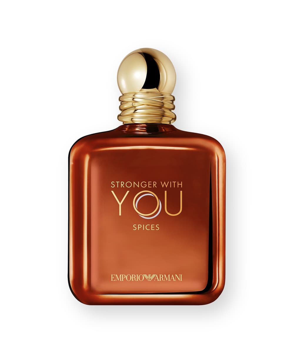 Giorgio Armani Emporio Armani Stronger With You Spices fragrance bottle, front view