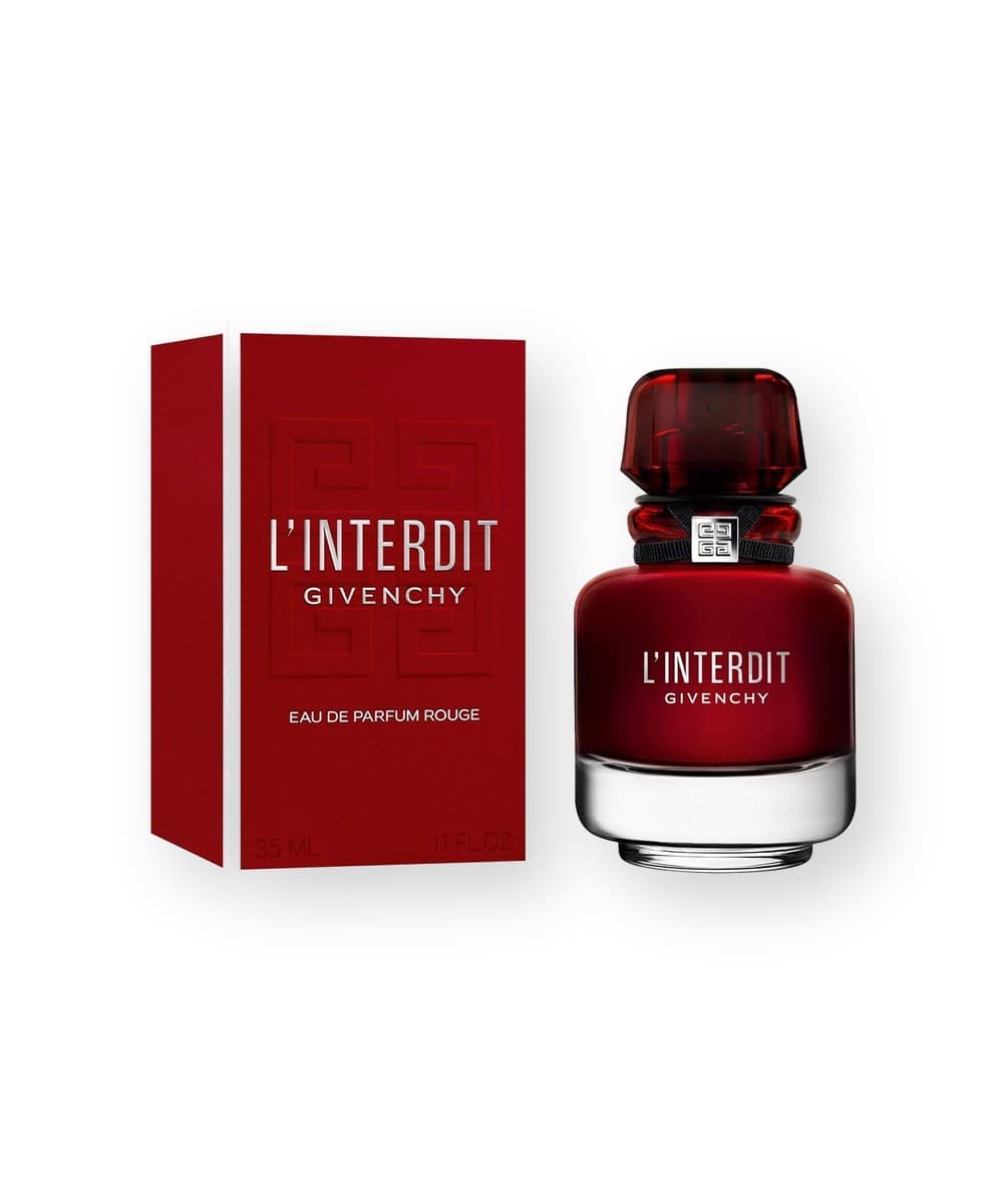 Givenchy L'Interdit Rouge fragrance bottle, front view