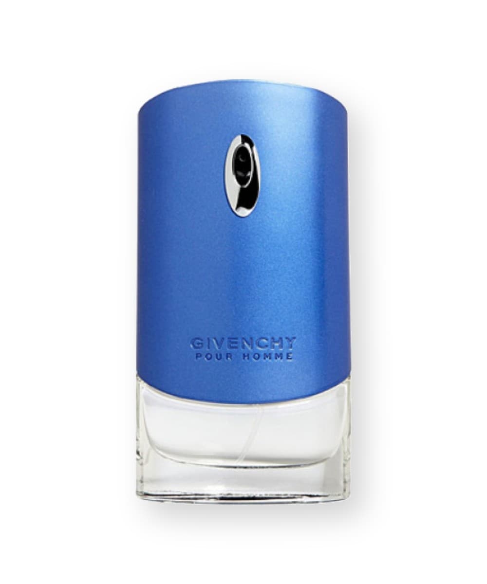 Givenchy Pour Homme Blue Label fragrance bottle, front view