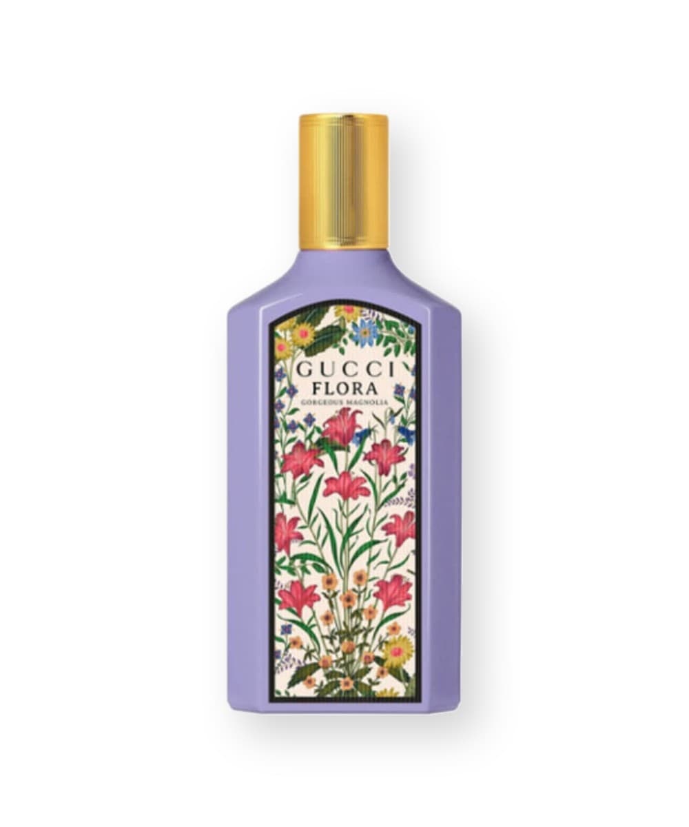 Gucci Flora Gorgeous Magnolia fragrance bottle, front view