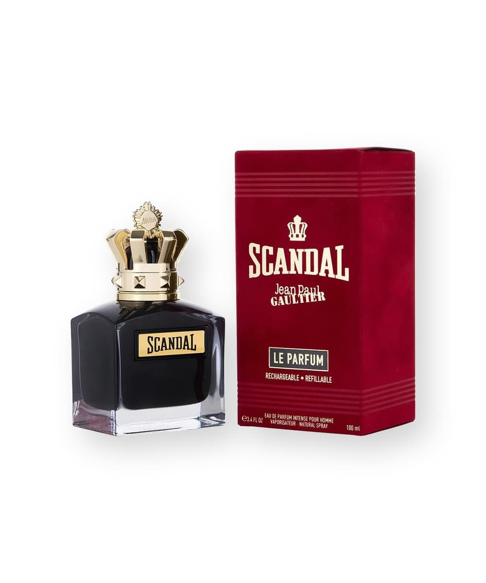 Jean Paul Gaultier Scandal Pour Homme Le Parfum fragrance bottle, front view
