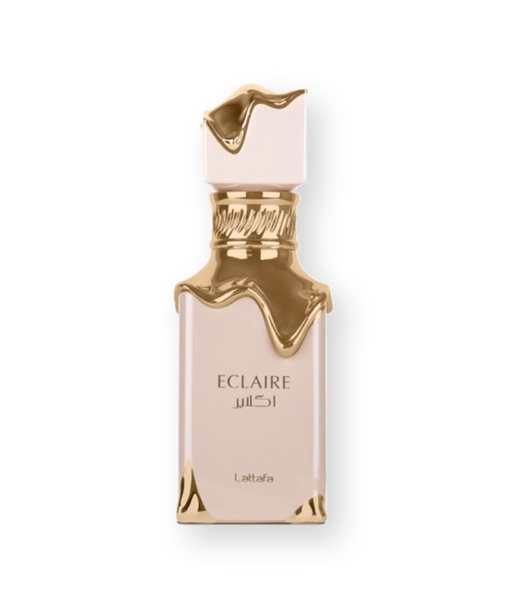 Lattafa Eclaire fragrance bottle, front view
