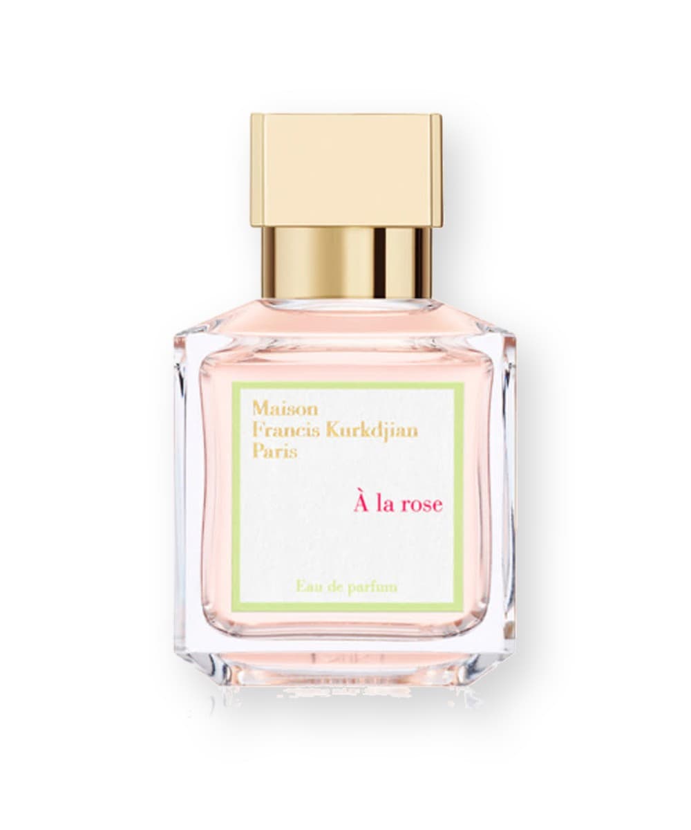 Maison Francis Kurkdjian À la rose fragrance bottle, front view