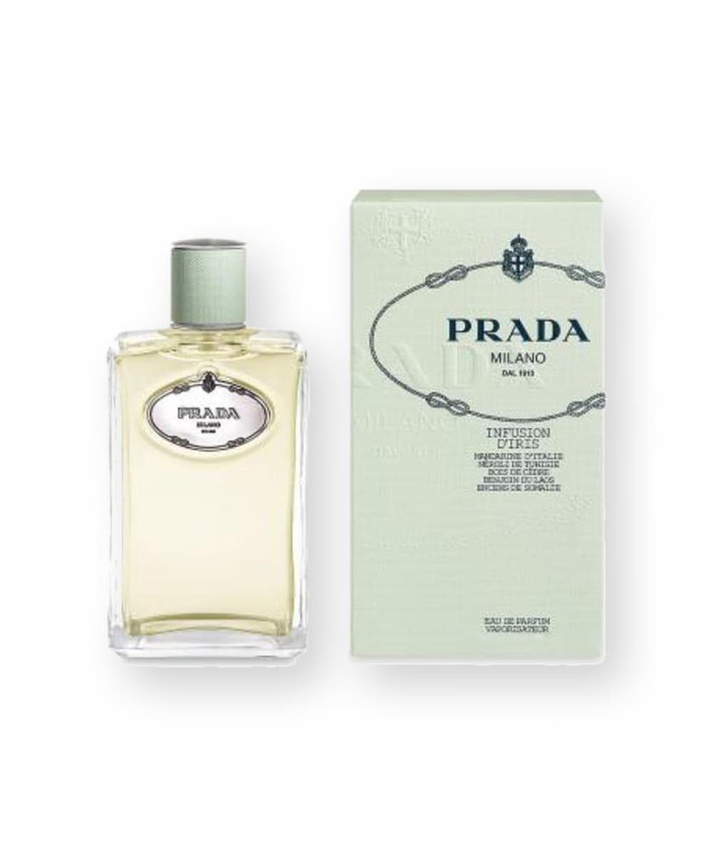 Prada Infusion d'Iris fragrance bottle, front view