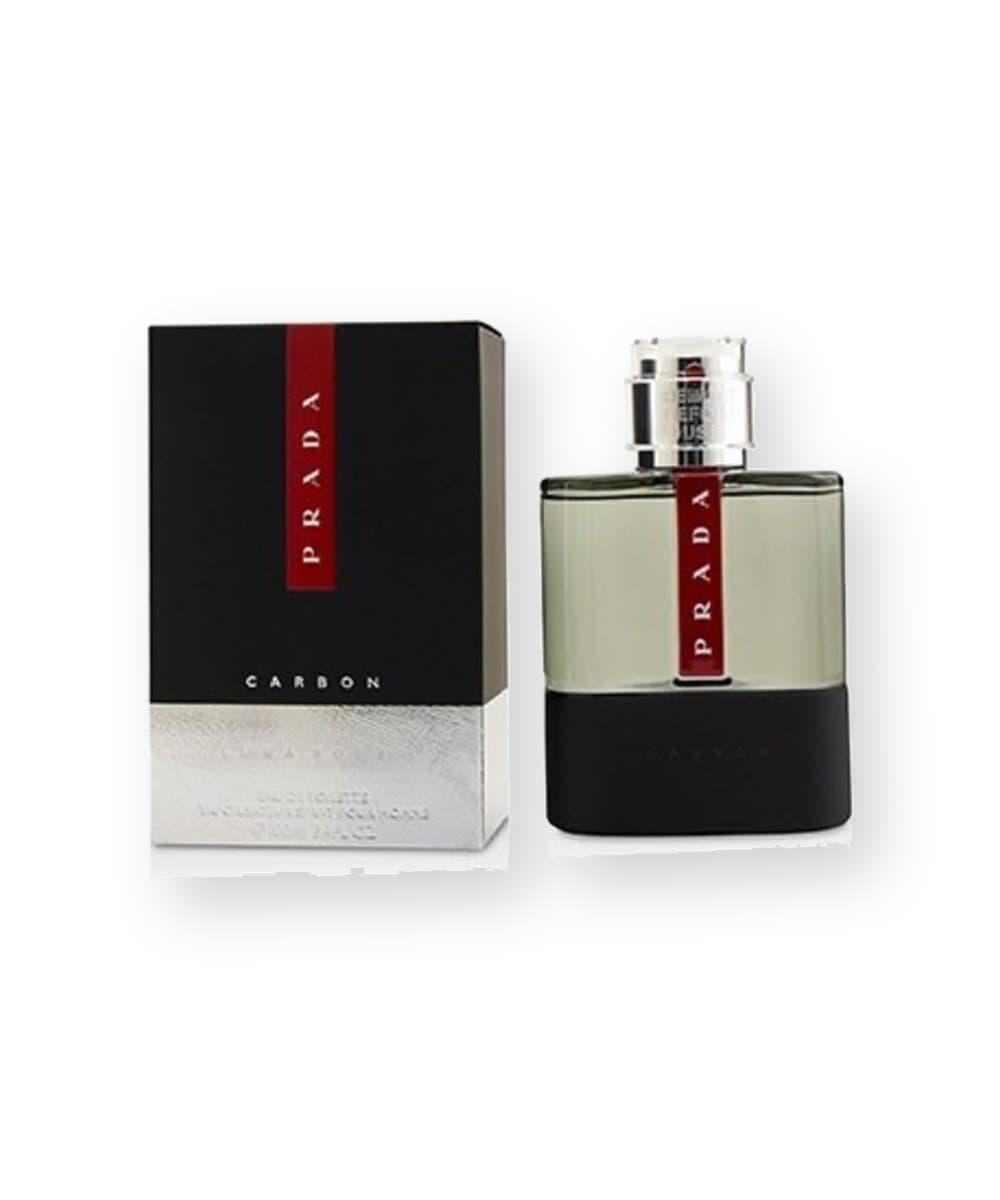 Prada Luna Rossa Carbon fragrance bottle, front view