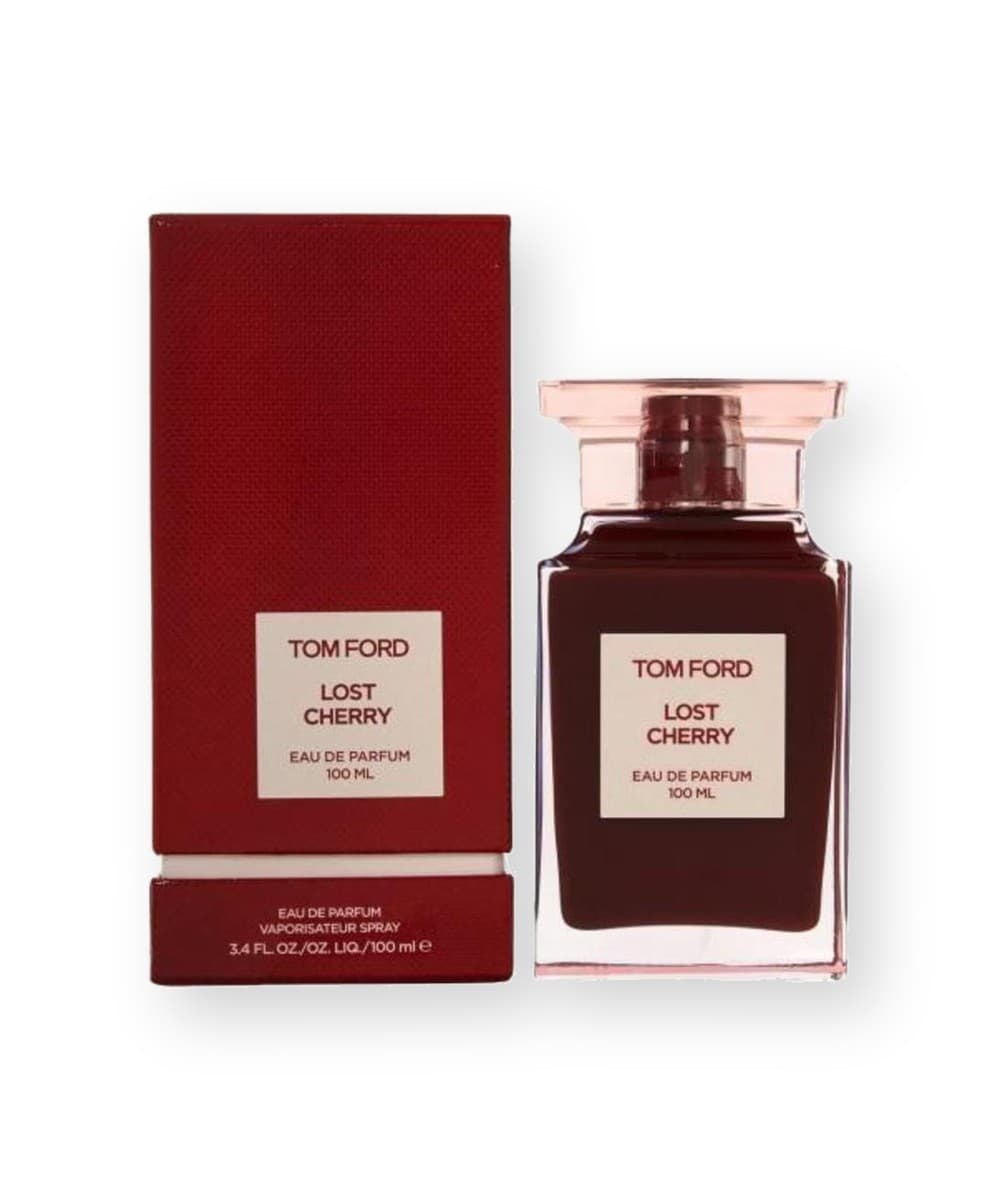 Tom Ford Lost Cherry fragrance bottle, front view