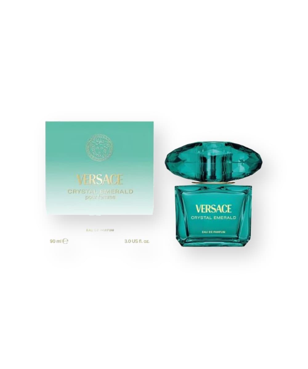 Versace Crystal Emerald fragrance bottle, front view
